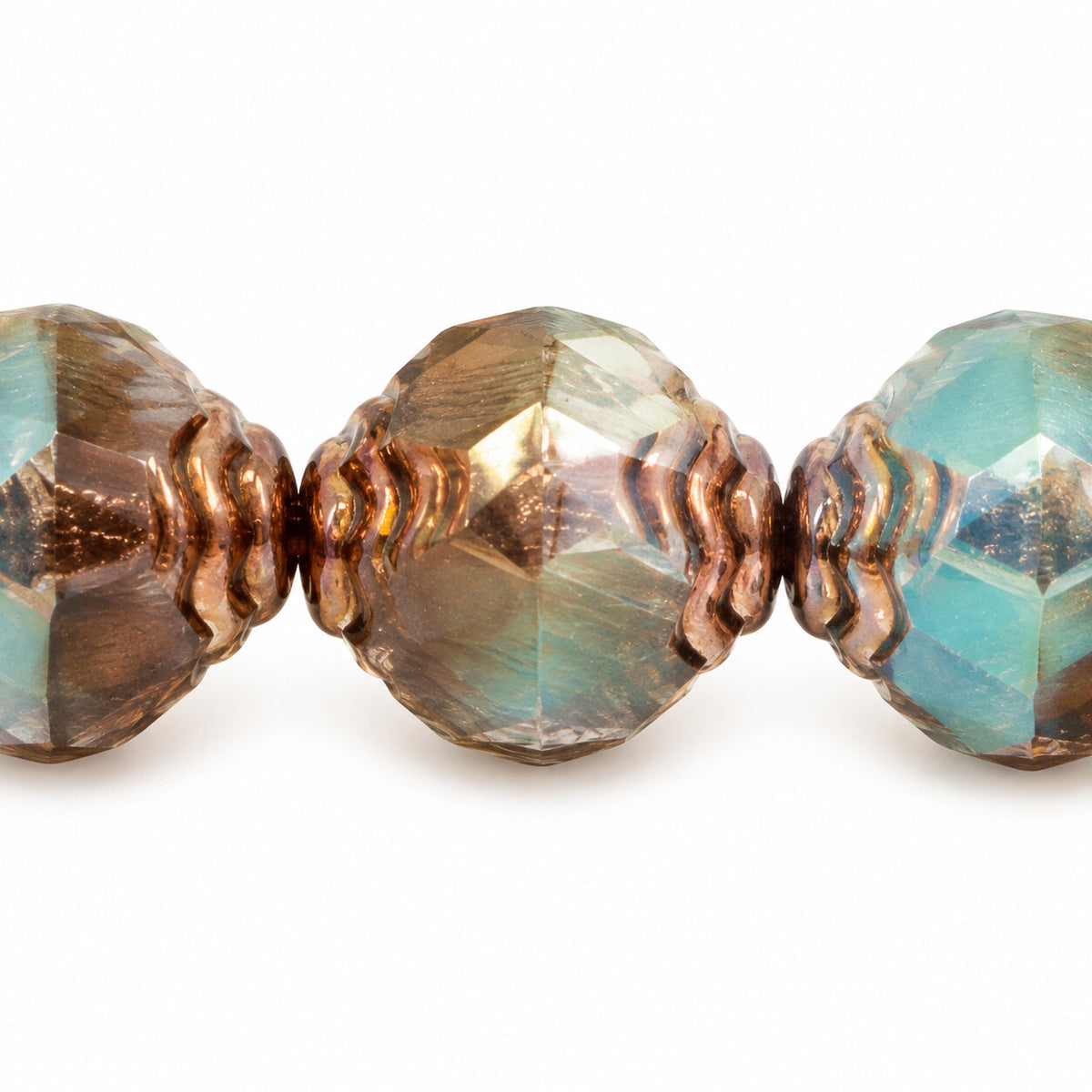 Wasp Special Cut Faceted Fire Polished Beads, X1022 Bronze (x1022-14415), Glass, Czech Republic