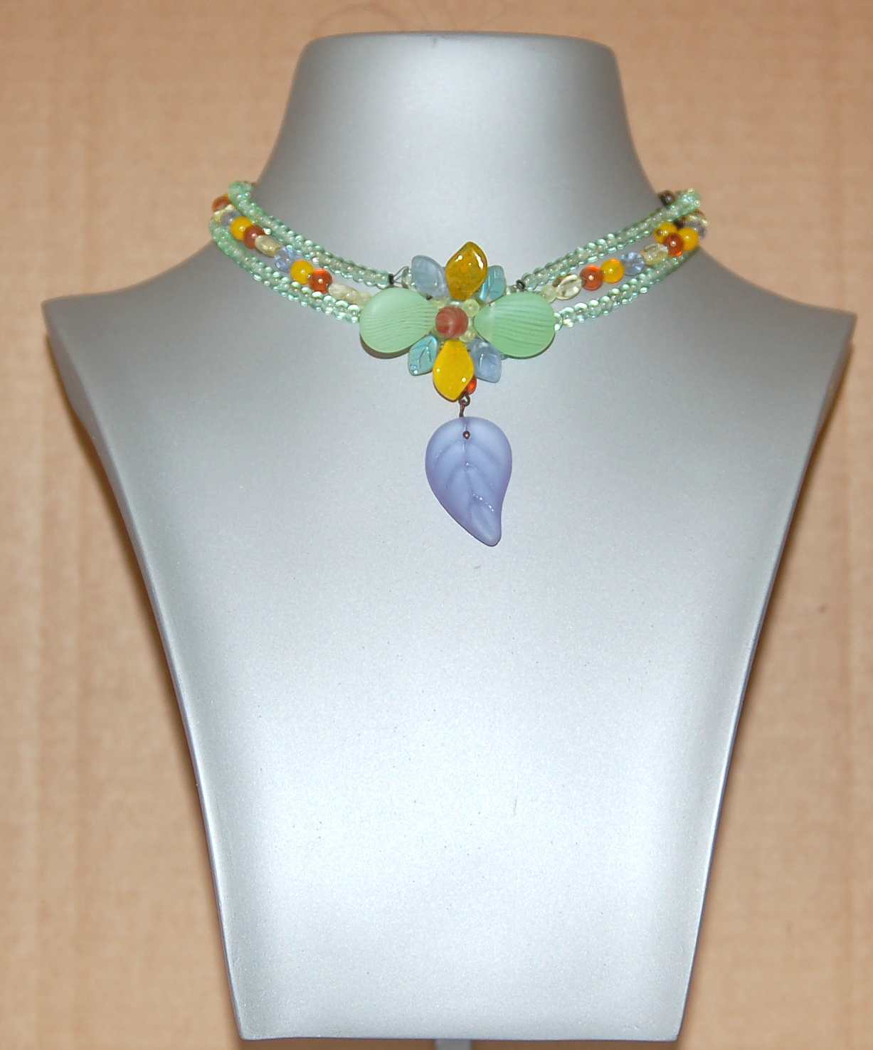 3 pcs Jewelry piece with Czech Glass Beads (OUTLET Vintage)
