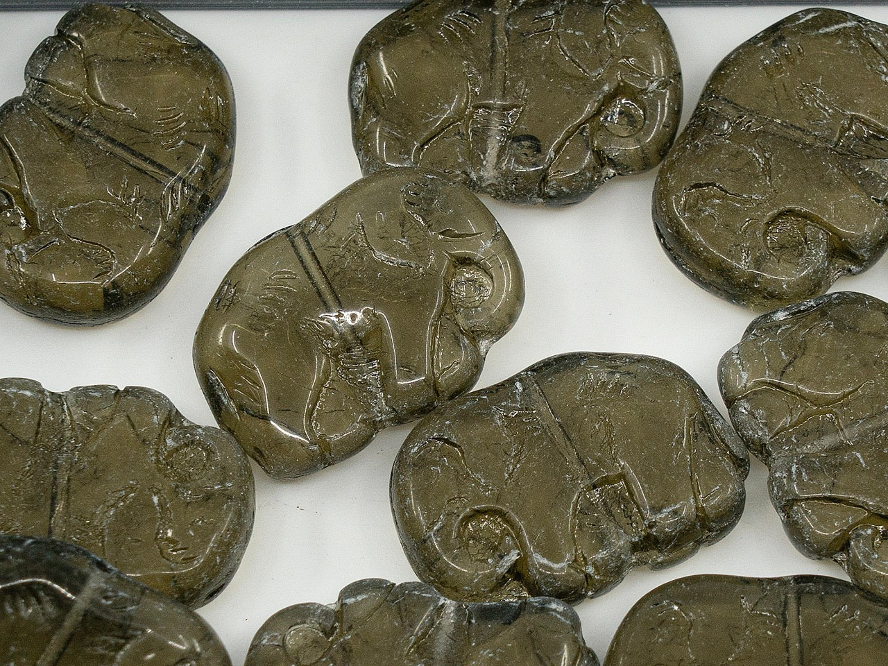 OUTLET Elephant Beads,  mm, Glass, Czech Republic
