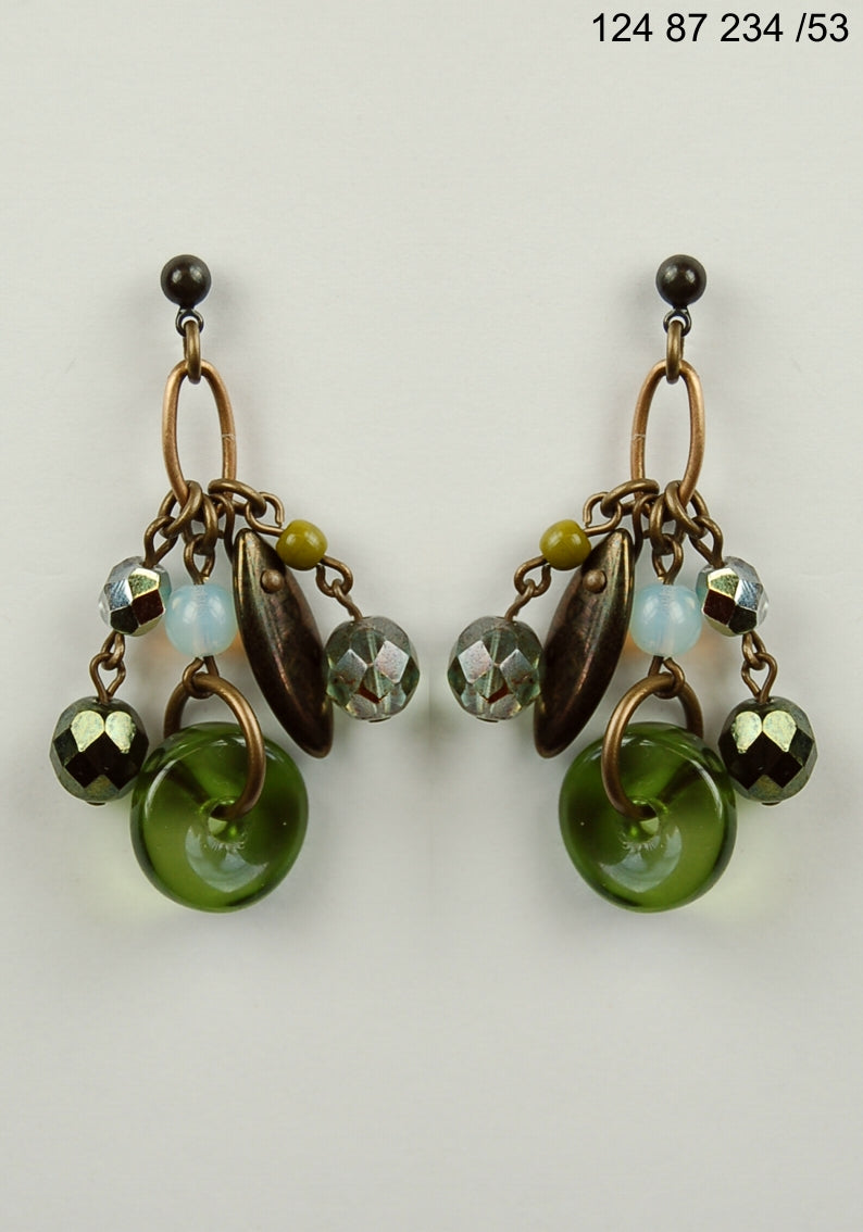 3 pcs Jewelry piece with Czech Glass Beads (OUTLET Vintage)