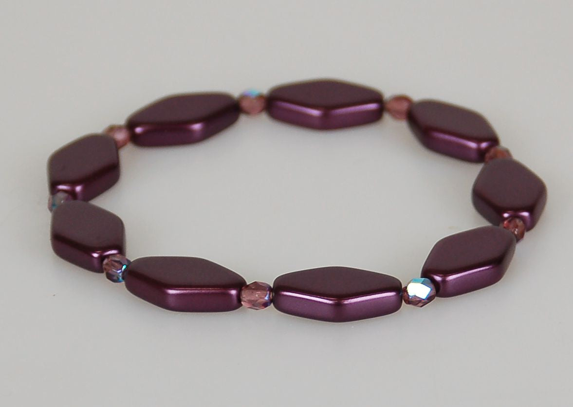 3 pcs Jewelry piece with Czech Glass Beads (OUTLET Vintage)