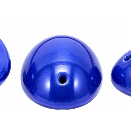 2-Hole Cab Beads, Opaque Blue (33050), Glass, Czech Republic