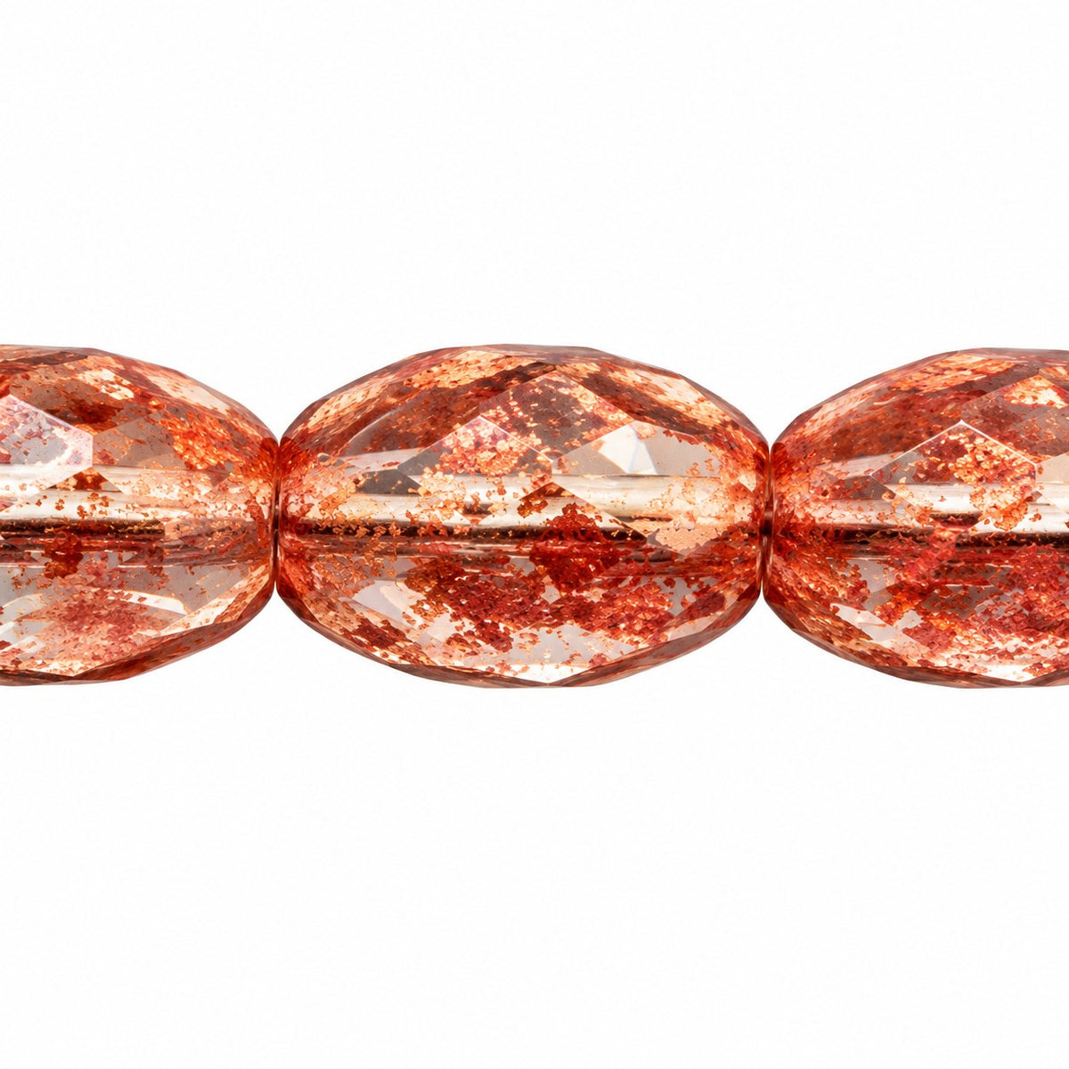 Oval Faceted Beads, Crystal 47903 (00030-47903), Glass, Czech Republic
