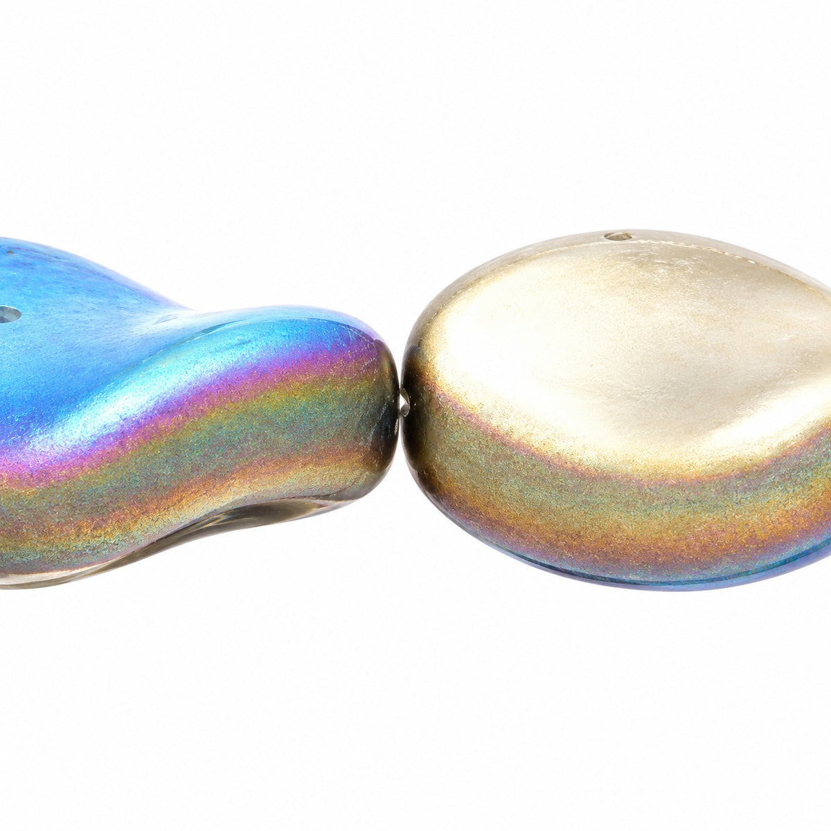 Curved Oval Beads, Crystal 98855 (00030-98855), Glass, Czech Republic