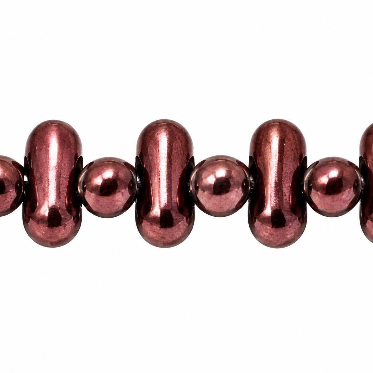 Knebl Beads, Black Purple (23980-15726), Glass, Czech Republic