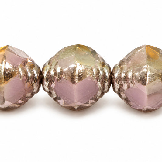 Wasp Special Cut Faceted Fire Polished Beads, X1021 Platin (x1021-13702), Glass, Czech Republic