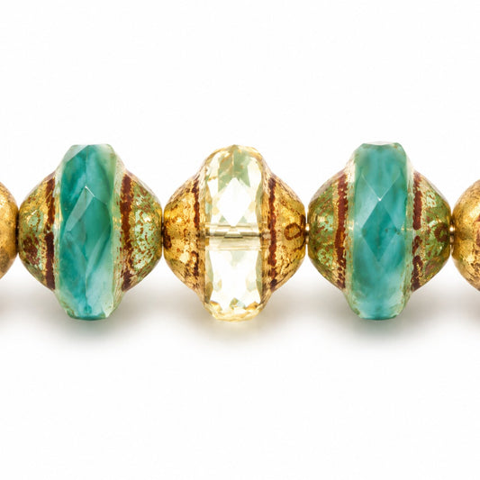 Faceted Special Cut Beads Ufo, Ts034 Stain Strong (ts034-86805), Glass, Czech Republic