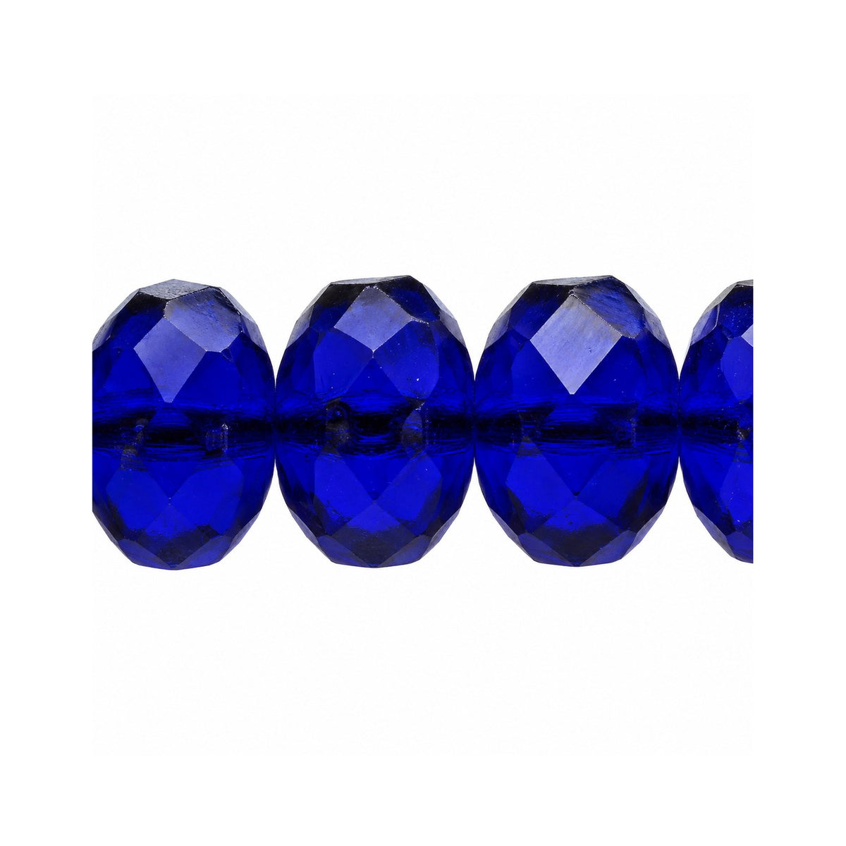 Special Cut Faceted Fire Polished Beads, Transparent Blue (30080), Glass, Czech Republic