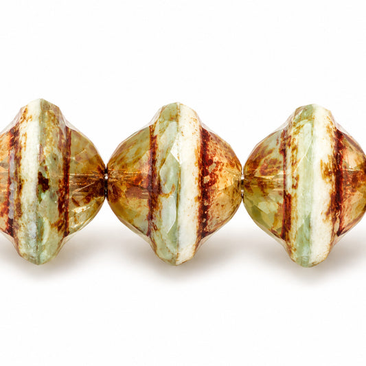 Faceted Special Cut Beads Ufo, X3103 Stain Strong (x3103-86805), Glass, Czech Republic