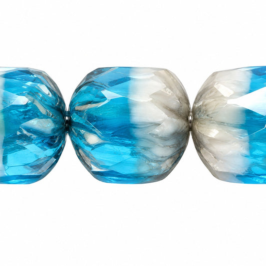 Faceted Fire Polished Beads Special Cut, X1146 Platin (x1146-13702), Glass, Czech Republic