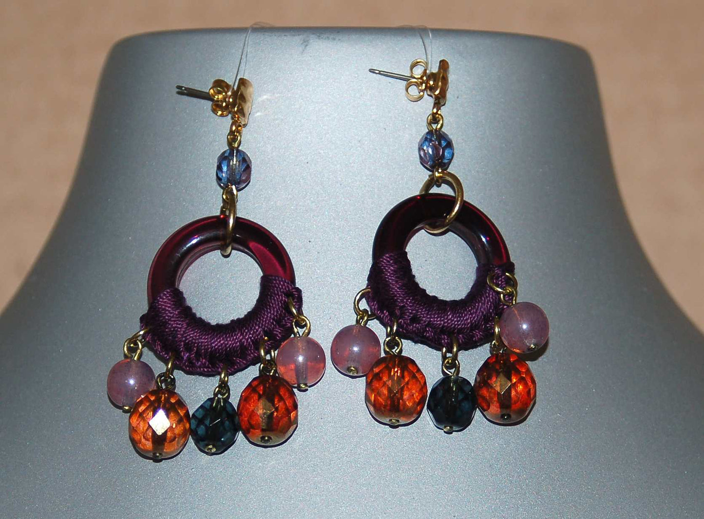 3 pcs Jewelry piece with Czech Glass Beads (OUTLET Vintage)