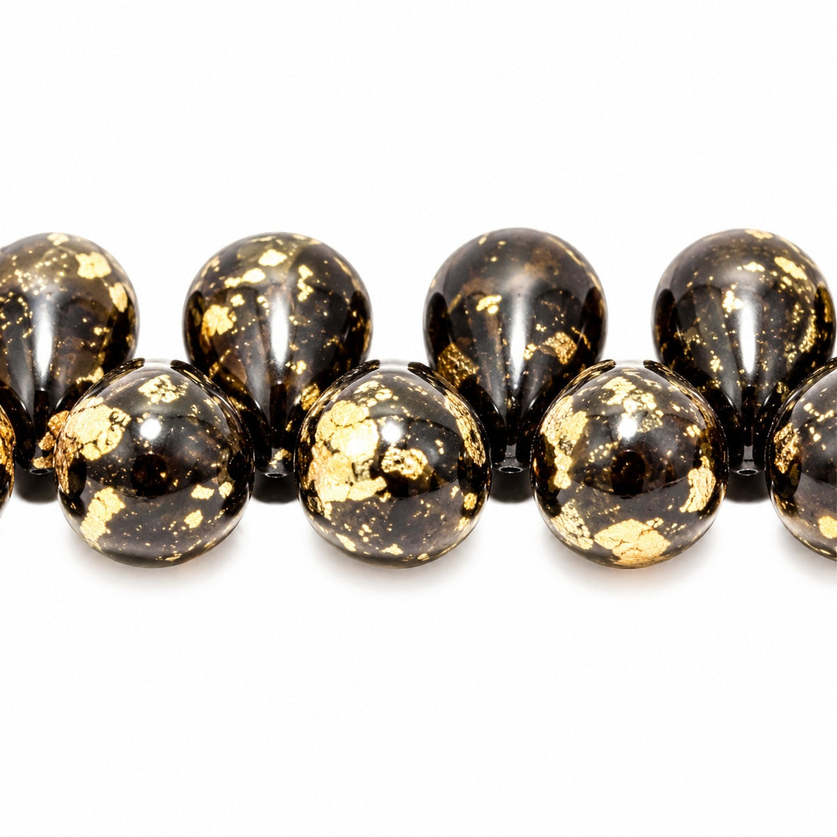 Drop Beads, Black 47901 (23980-47901), Glass, Czech Republic