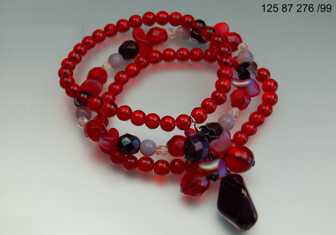 3 pcs Jewelry piece with Czech Glass Beads (OUTLET Vintage)