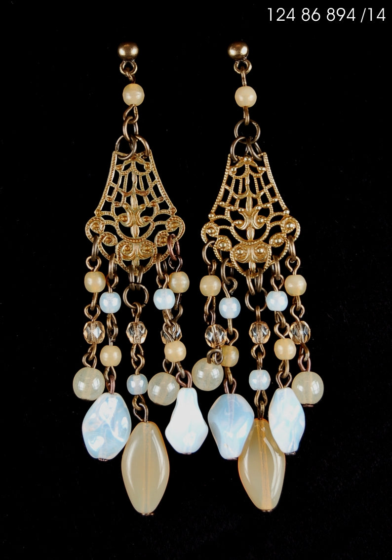 3 pcs Jewelry piece with Czech Glass Beads (OUTLET Vintage)