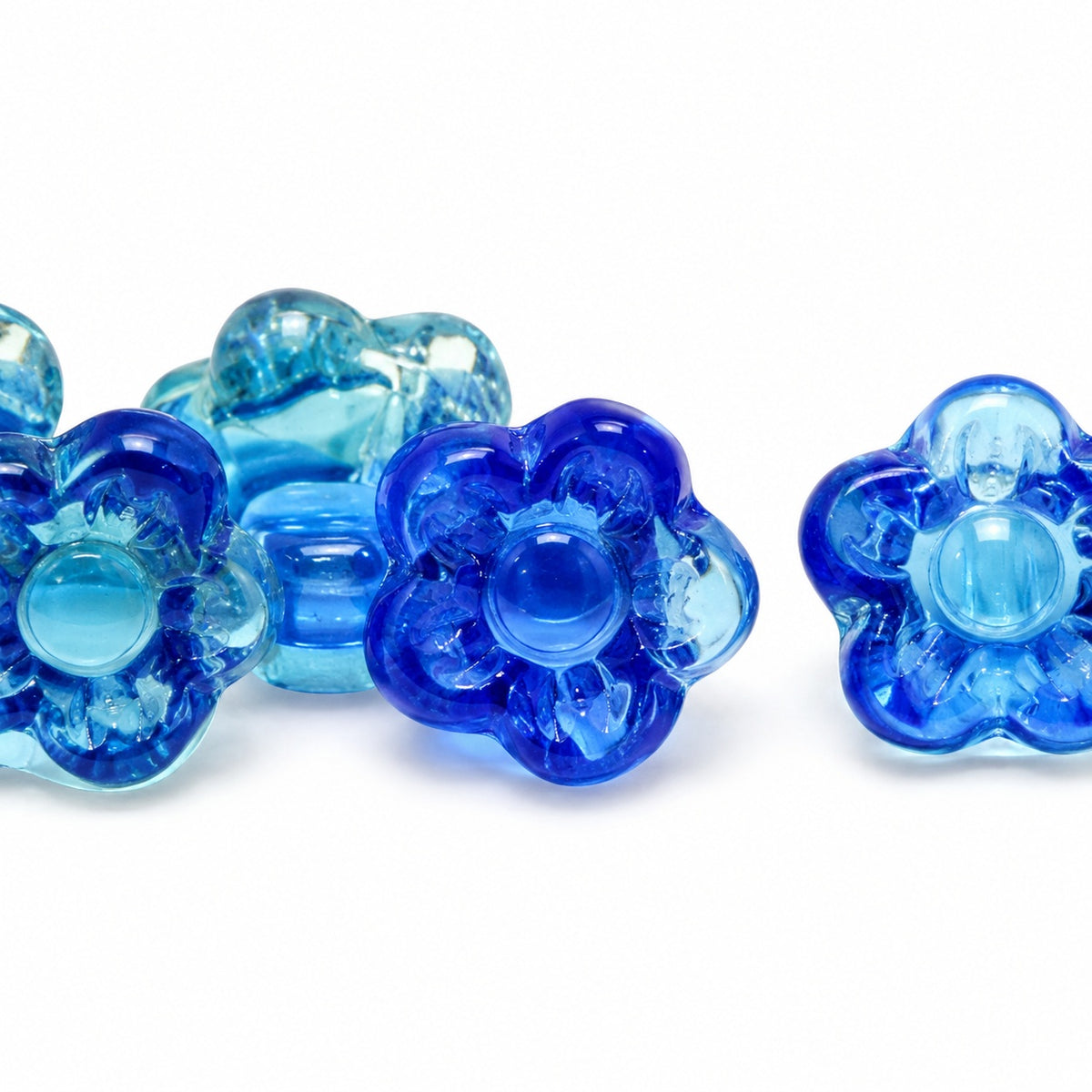 Forget Me Not Beads, T0530 (t0530), Glass, Czech Republic