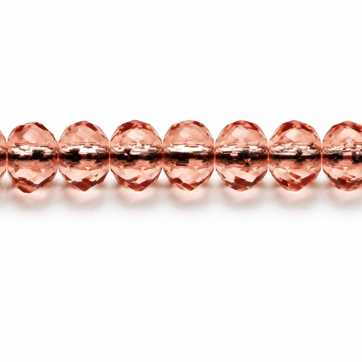 Special Cut Faceted Fire Polished Beads, Transparent Pink (70120), Glass, Czech Republic