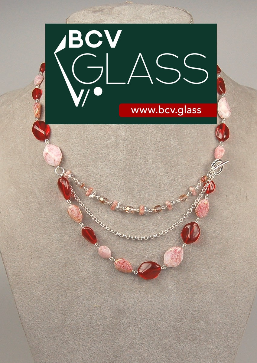 3 pcs Jewelry piece with Czech Glass Beads (OUTLET Vintage)