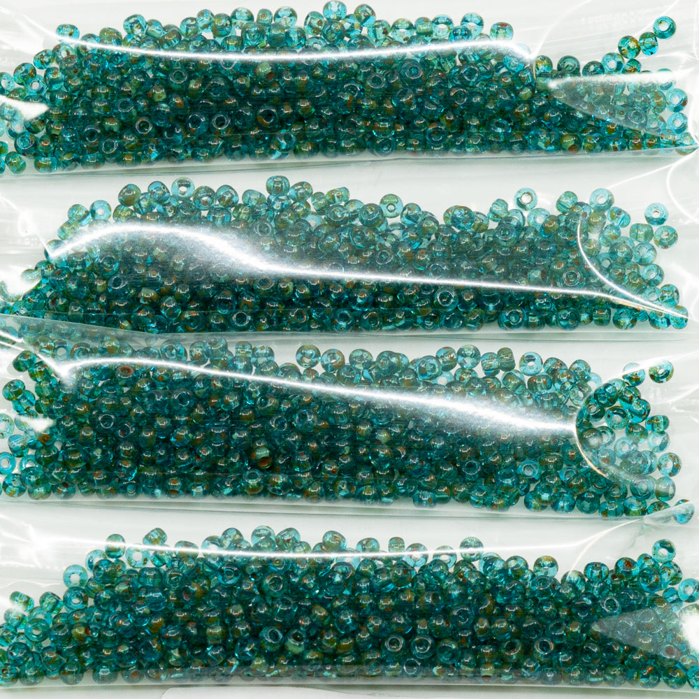 OUTLET 10 grams Preciosa Ornela Seed Beads, Round Hole, Loose, 8/0, Crystal 86802 (030-86802), Glass, Czech Republic