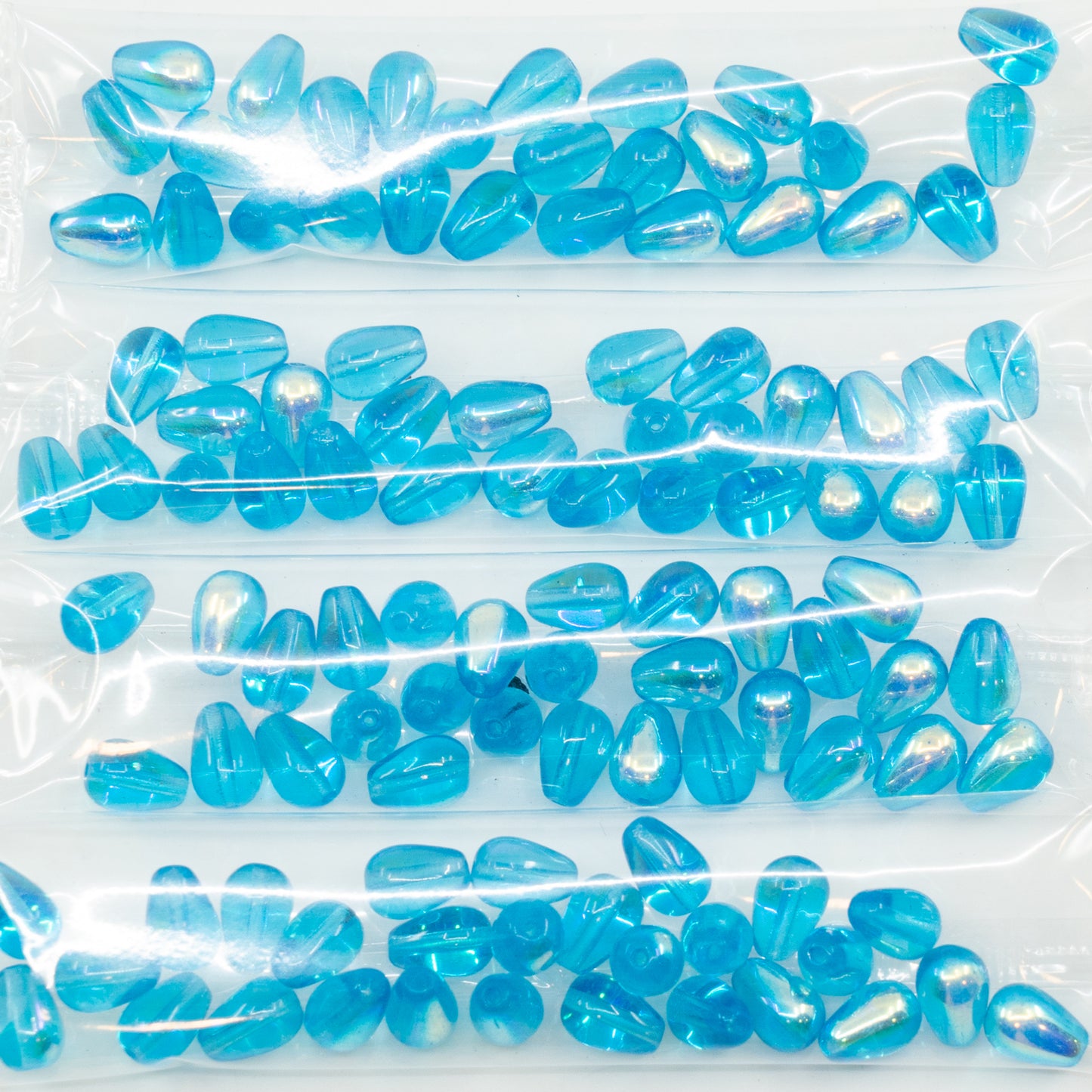 OUTLET 10克水滴珠，Aqua Ab（60030-28701），玻璃，捷克共和国