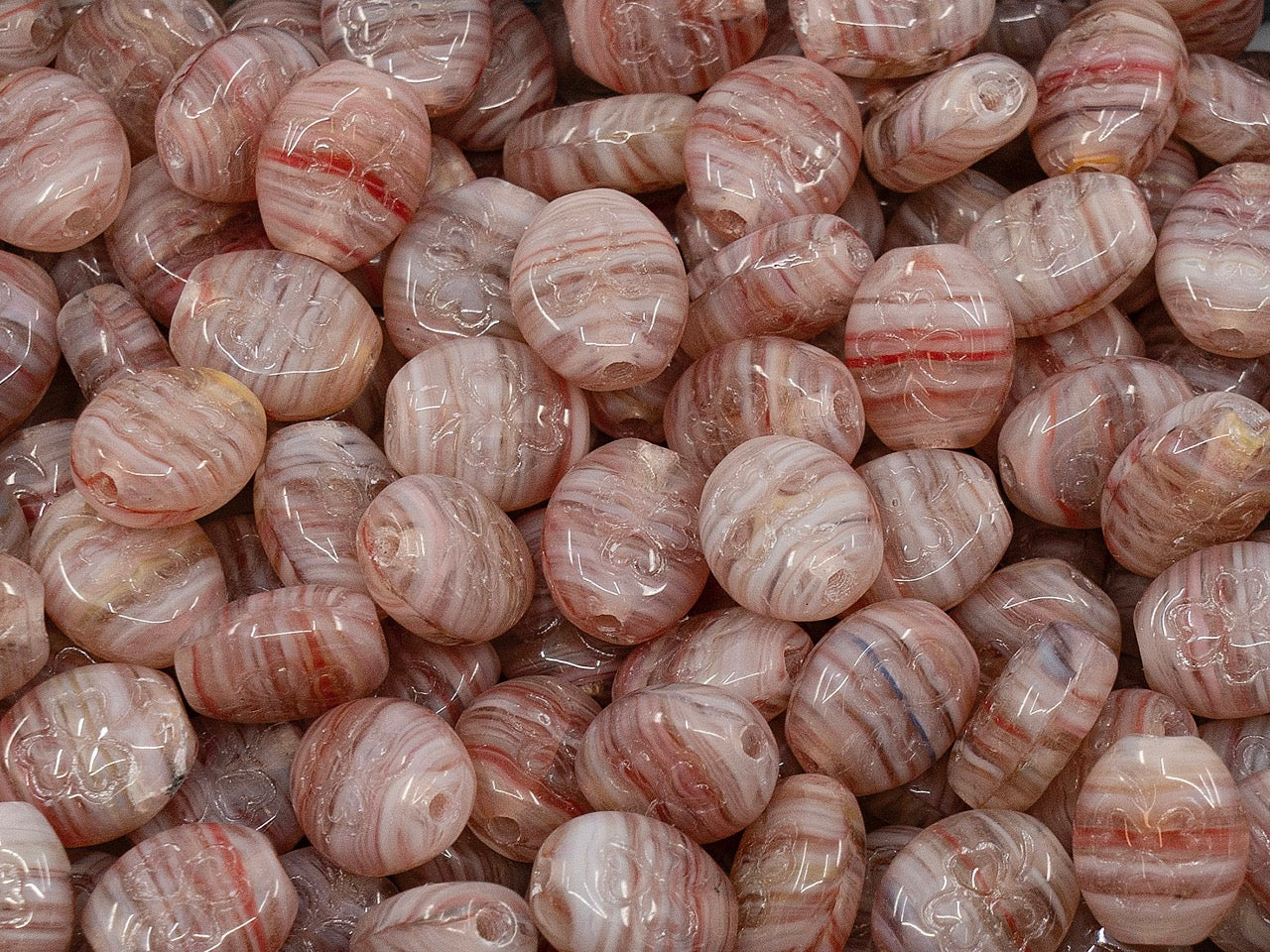 OUTLET Shamrock Oval Beads, 10x8 mm, Glass, Czech Republic