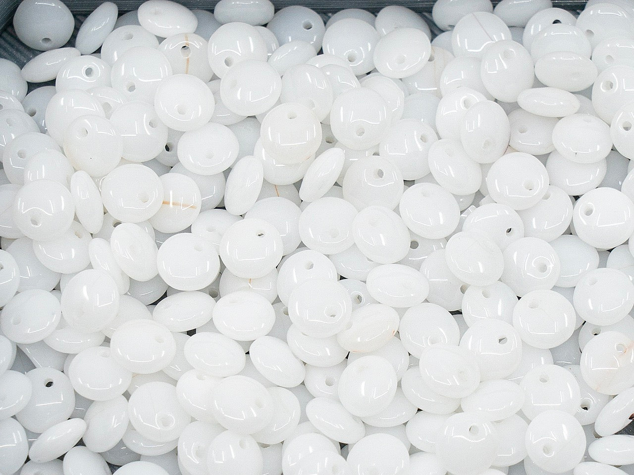 OUTLET Lentil Beads Flat Round, 6 mm, Glass, Czech Republic