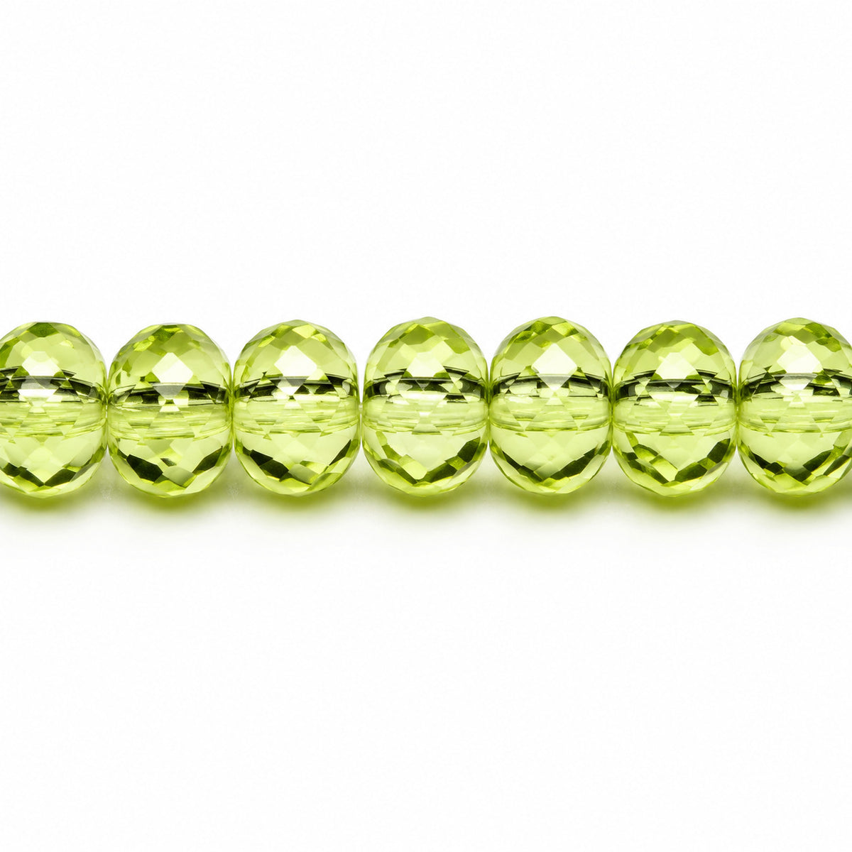Special Cut Faceted Fire Polished Beads, Transparent Yellow (80130), Glass, Czech Republic