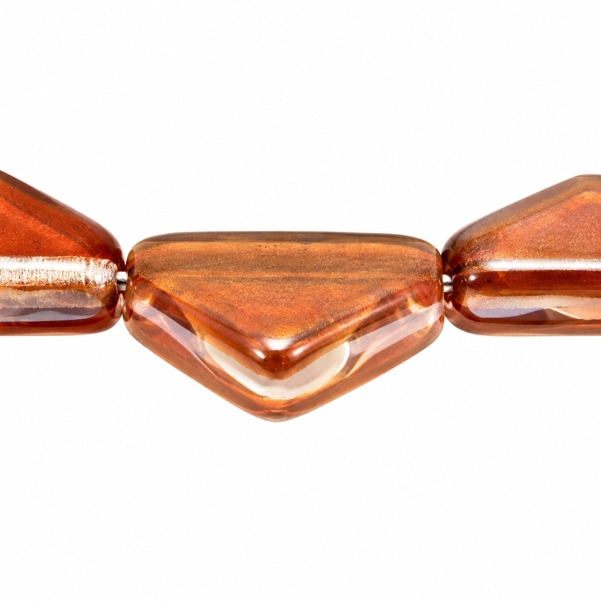 Triangle Pressed Beads, Crystal 23401 (00030-23401), Glass, Czech Republic