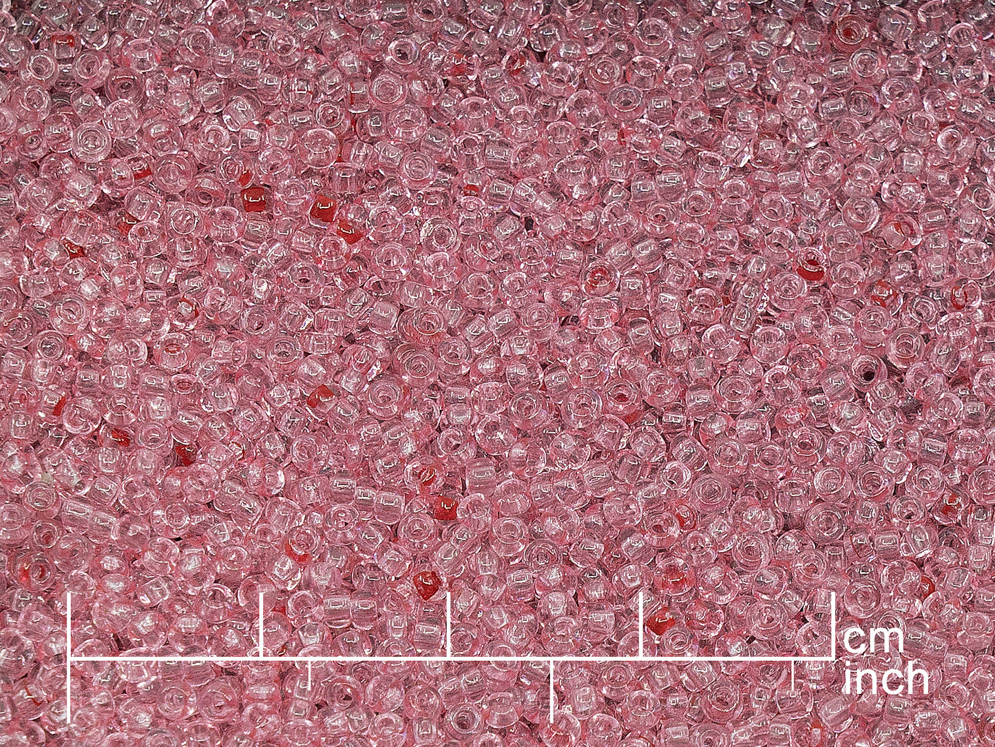 OUTLET Rocailles Seed Beads Preciosa Ornela size 10/0, Crystal Pink Pearl Pink (00050-18273), Glass, Czech Republic