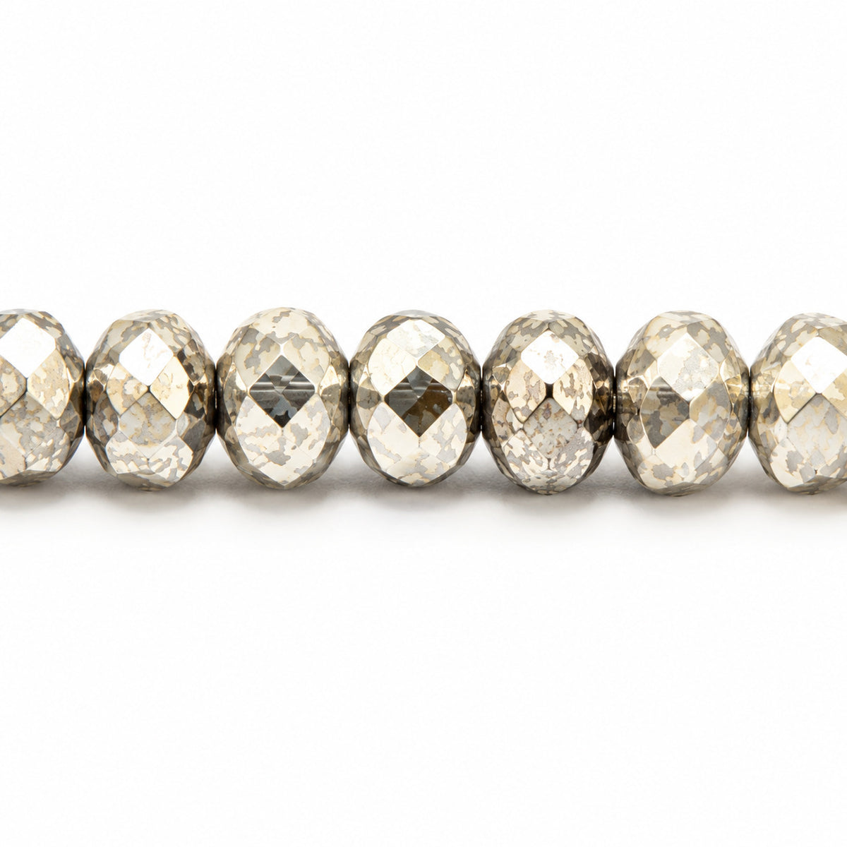Special Cut Faceted Fire Polished Beads, Black Antique Silver Patina (23980-81002), Glass, Czech Republic