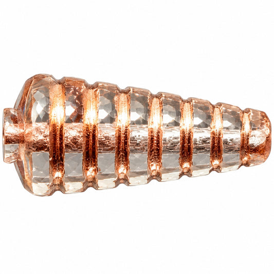 Cone Beads - Hole Through The Whole Bead, Crystal Copper Lined (00030-54307), Glass, Czech Republic