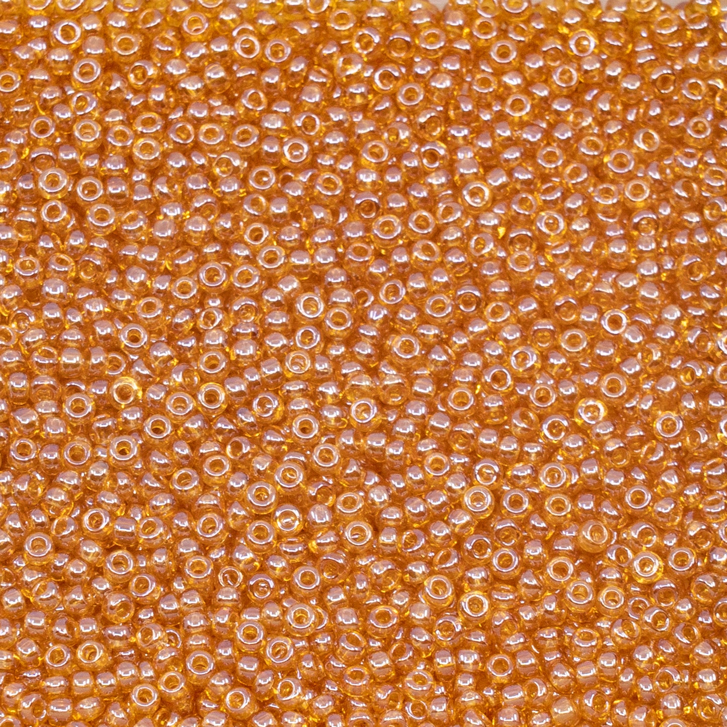 OUTLET 10 grams Preciosa Ornela Seed Beads, Round Hole, Loose, 10/0, topaz, sfinx (16050), Glass, Czech Republic