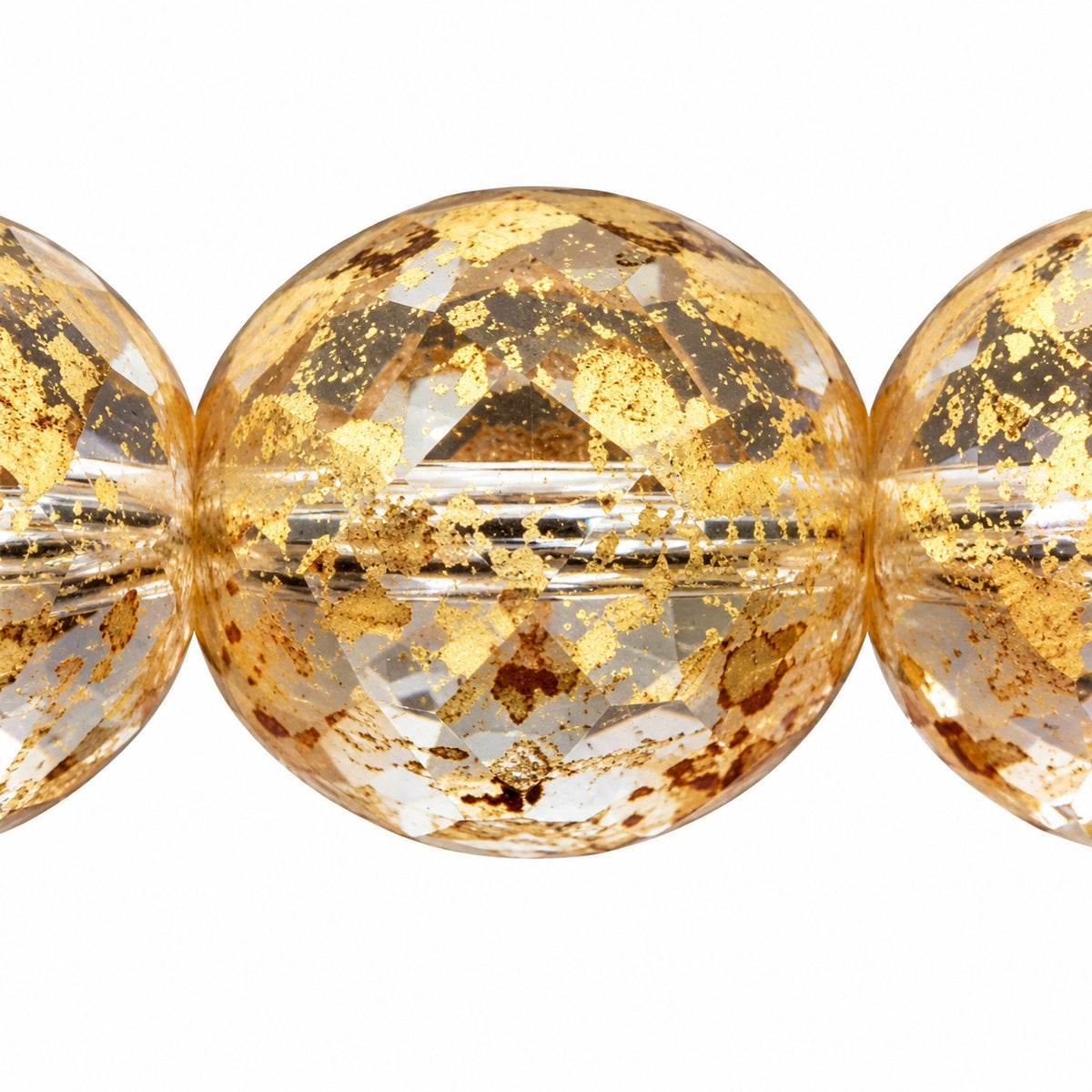 Faceted Round Fire Polished Beads, Crystal 47901 (00030-47901), Glass, Czech Republic