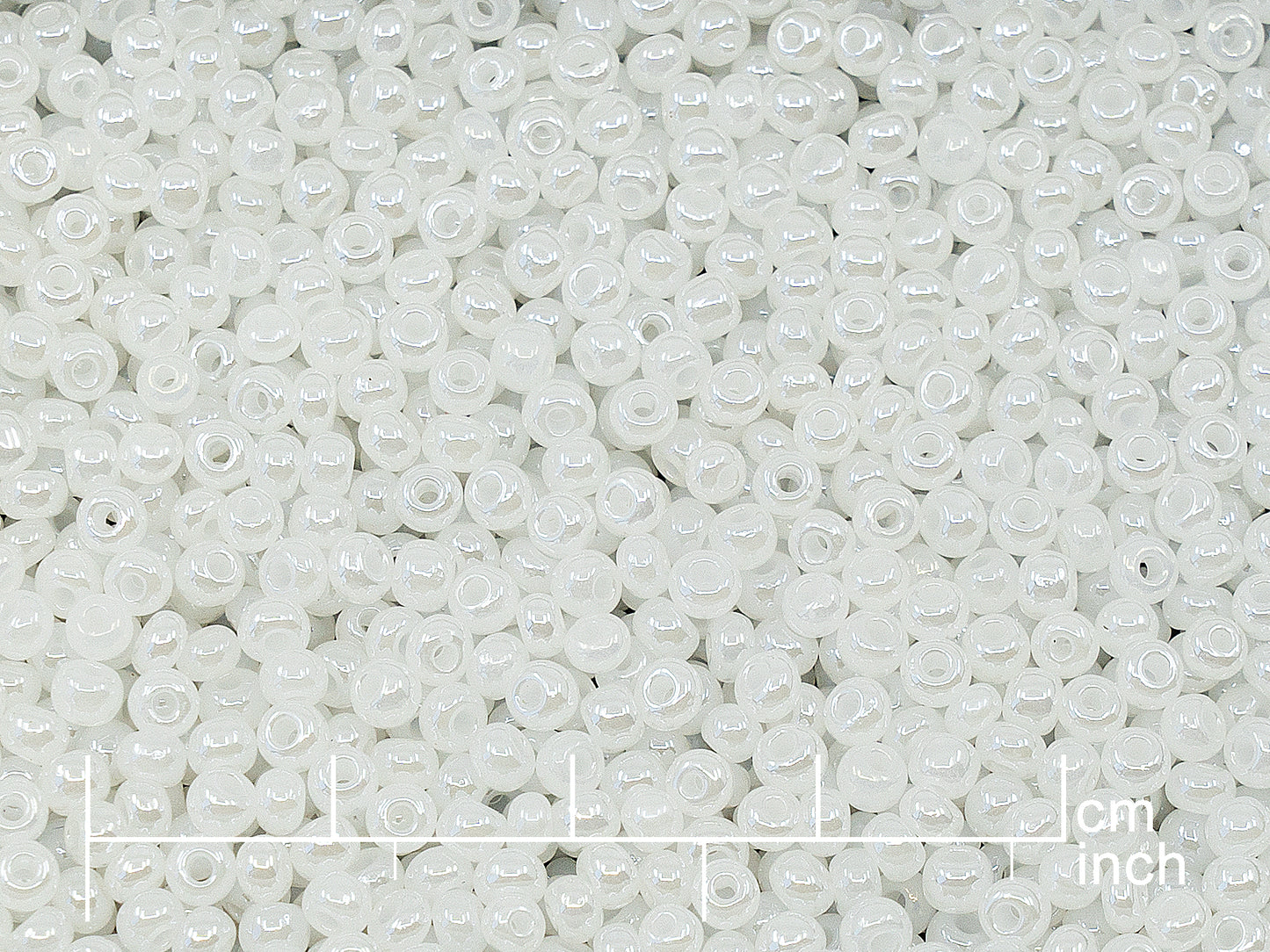 OUTLET Rocailles Seed Beads Preciosa Ornela size 8/0, Alabaster White, Sfinx White (57102), Glass, Czech Republic