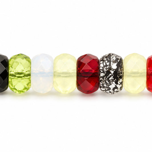Faceted Special Cut Beads Rondelle, X2480 (x2480), Glass, Czech Republic