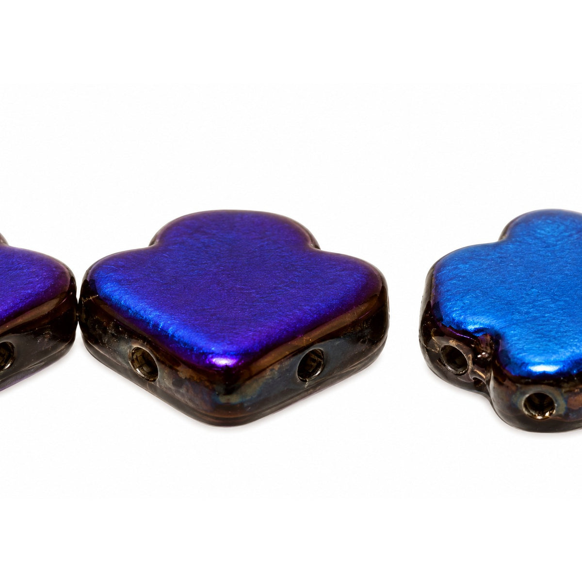 Arrow Beads - Hole From Side To Side, Black 22203 (23980-22203), Glass, Czech Republic