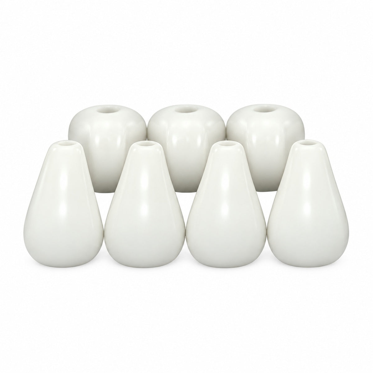 Special Dagger Beads, Chalk White (03000), Glass, Czech Republic