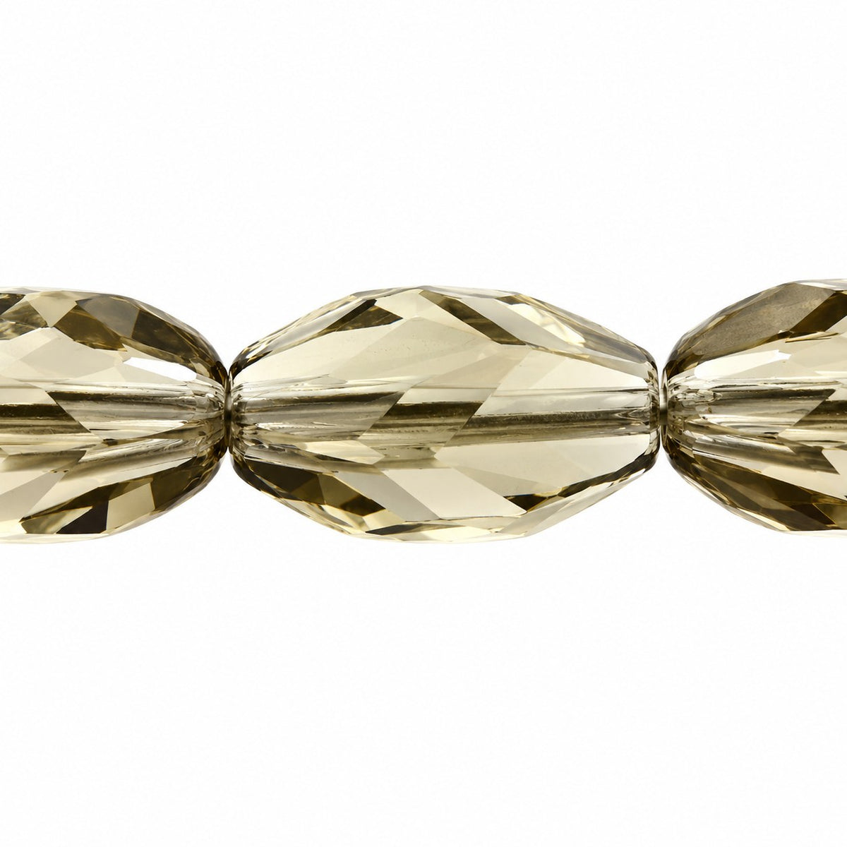 Faceted Special Cut Beads, Gray (40010), Glass, Czech Republic