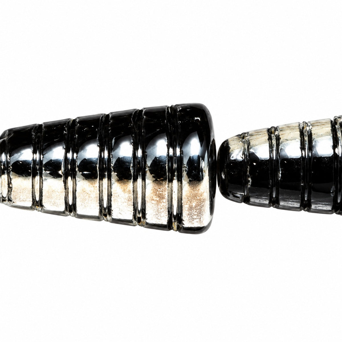 Cone Beads - Hole Through The Whole Bead, Black Chrom (23980-27401), Glass, Czech Republic