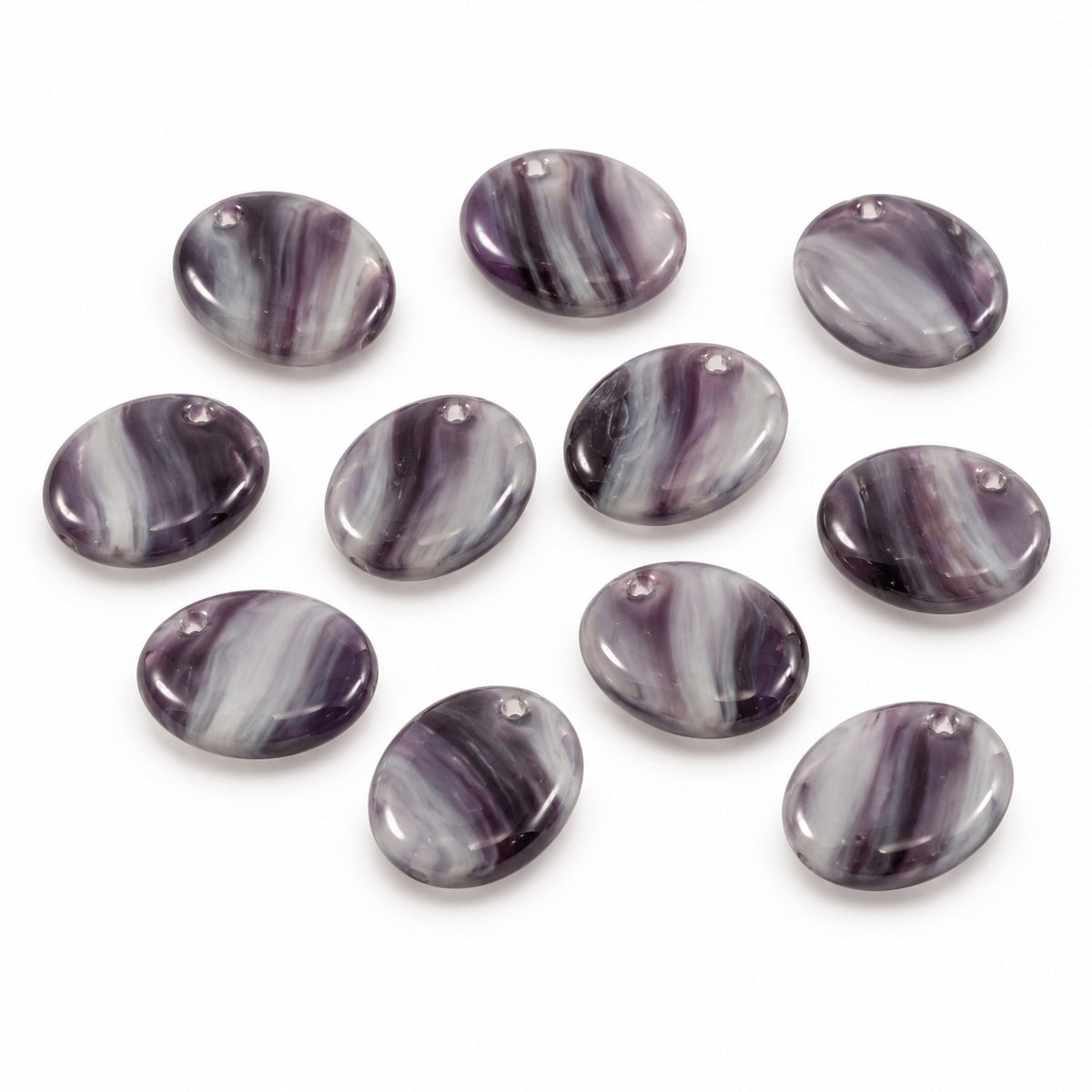 Oval Lentil Beads, X1574 (x1574), Glass, Czech Republic