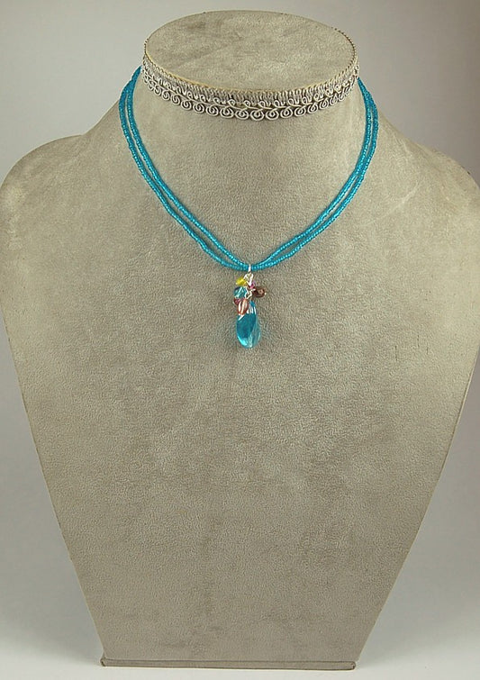 3 pcs Jewelry piece with Czech Glass Beads (OUTLET Vintage)