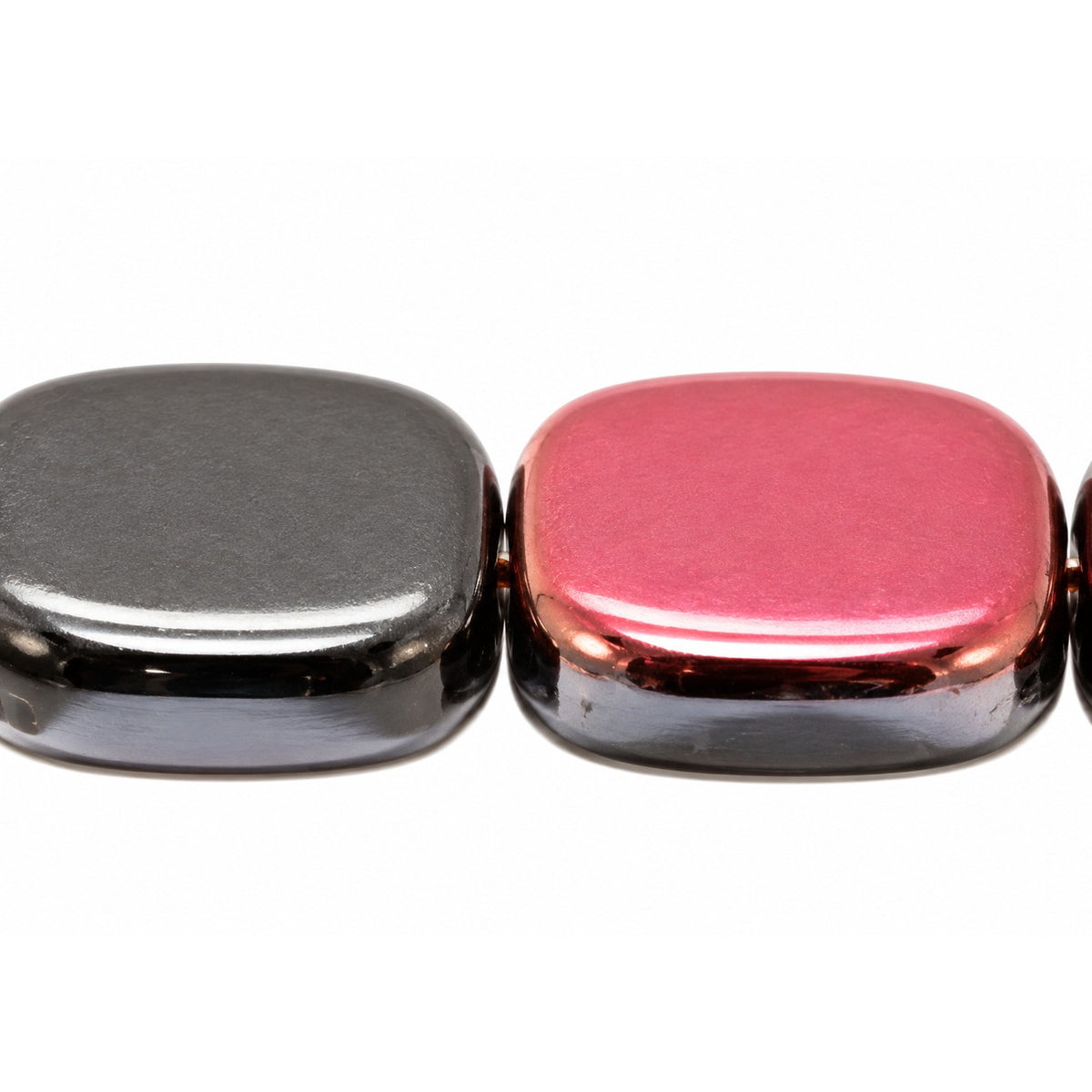 Shaped Pressed Beads, Black 23001 (23980-23001), Glass, Czech Republic