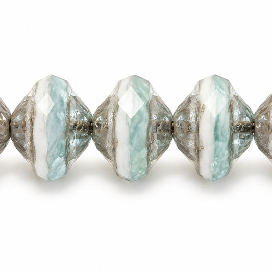 Faceted Special Cut Beads Ufo, X3177 Platin (x3177-13702), Glass, Czech Republic