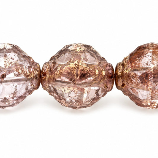 Wasp Special Cut Faceted Fire Polished Beads, X3168 Bronze (x3168-14415), Glass, Czech Republic