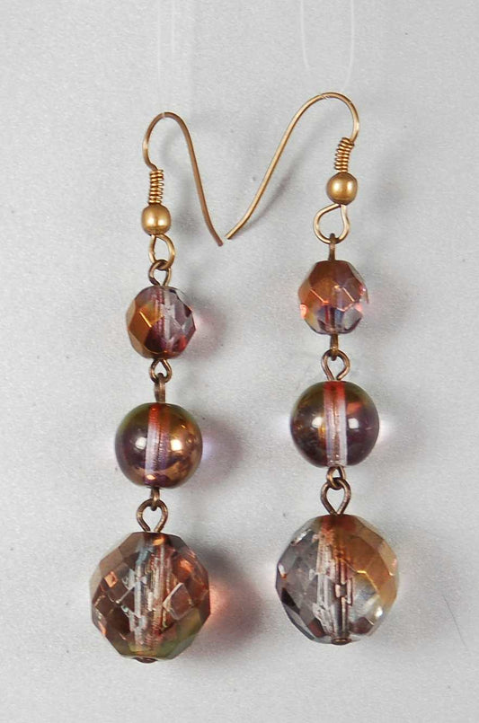 3 pcs Jewelry piece with Czech Glass Beads (OUTLET Vintage)