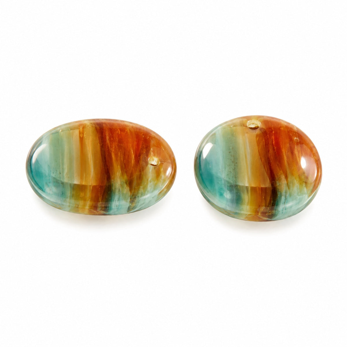 Oval Lentil Beads, X1552 (x1552), Glass, Czech Republic