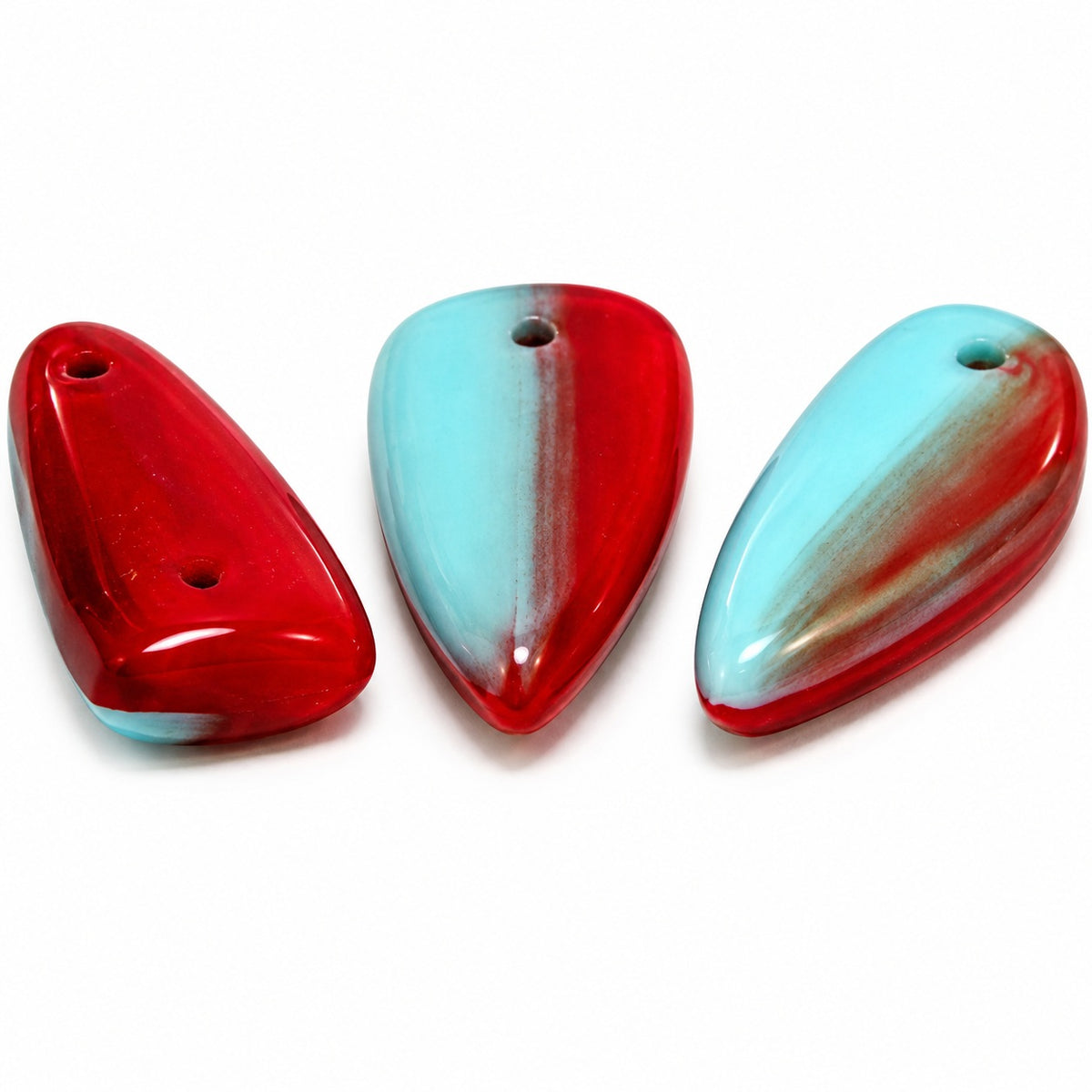 Triangle Pressed Beads, X1704 (x1704), Glass, Czech Republic