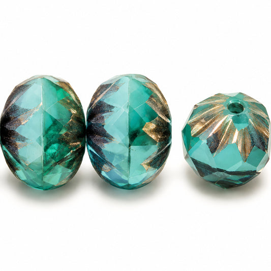 Special Cut Faceted Fire Polished Beads, Lg003 Luster Violet Full Coated (lg003-14496), Glass, Czech Republic