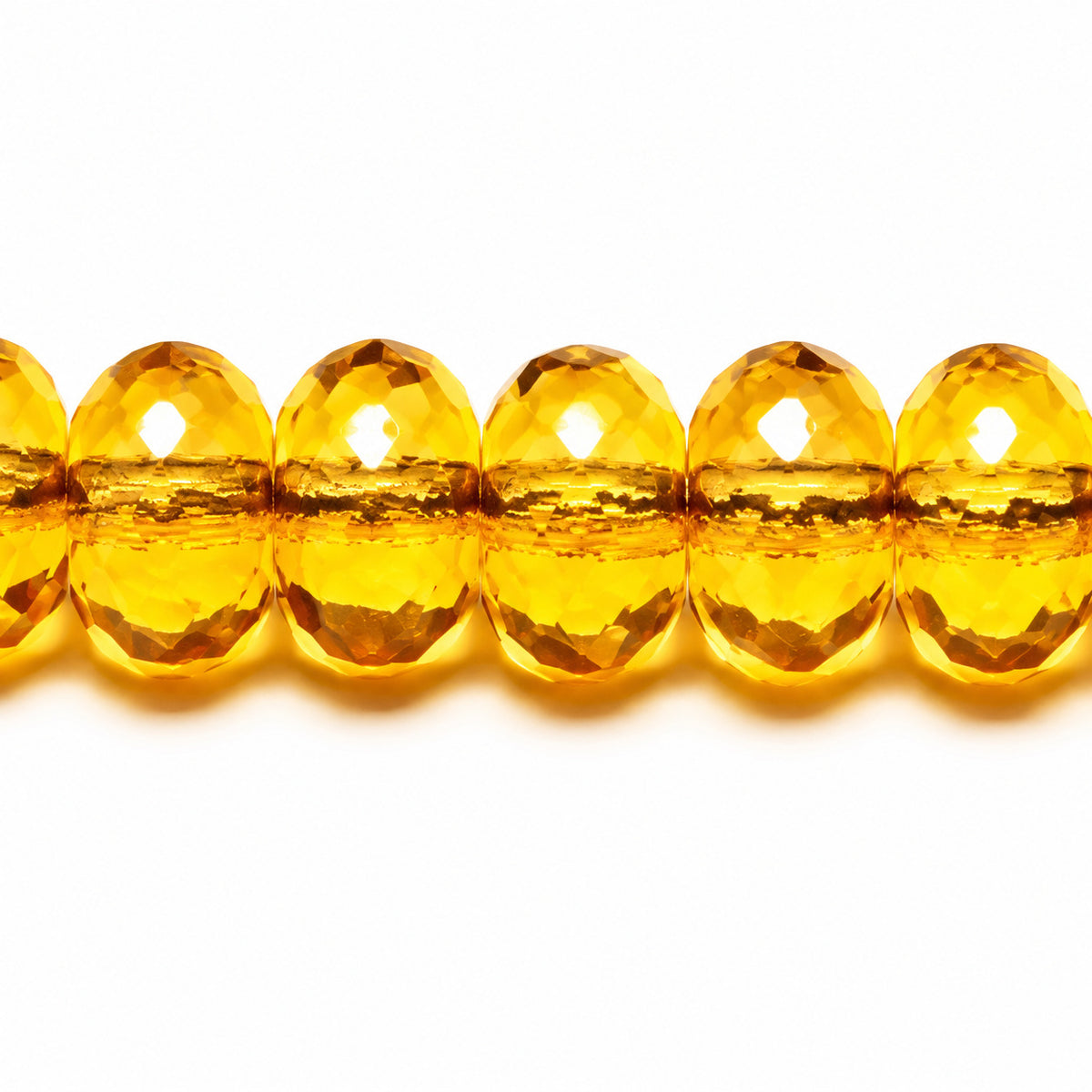 Special Cut Faceted Fire Polished Beads, Transparent Yellow (80020), Glass, Czech Republic
