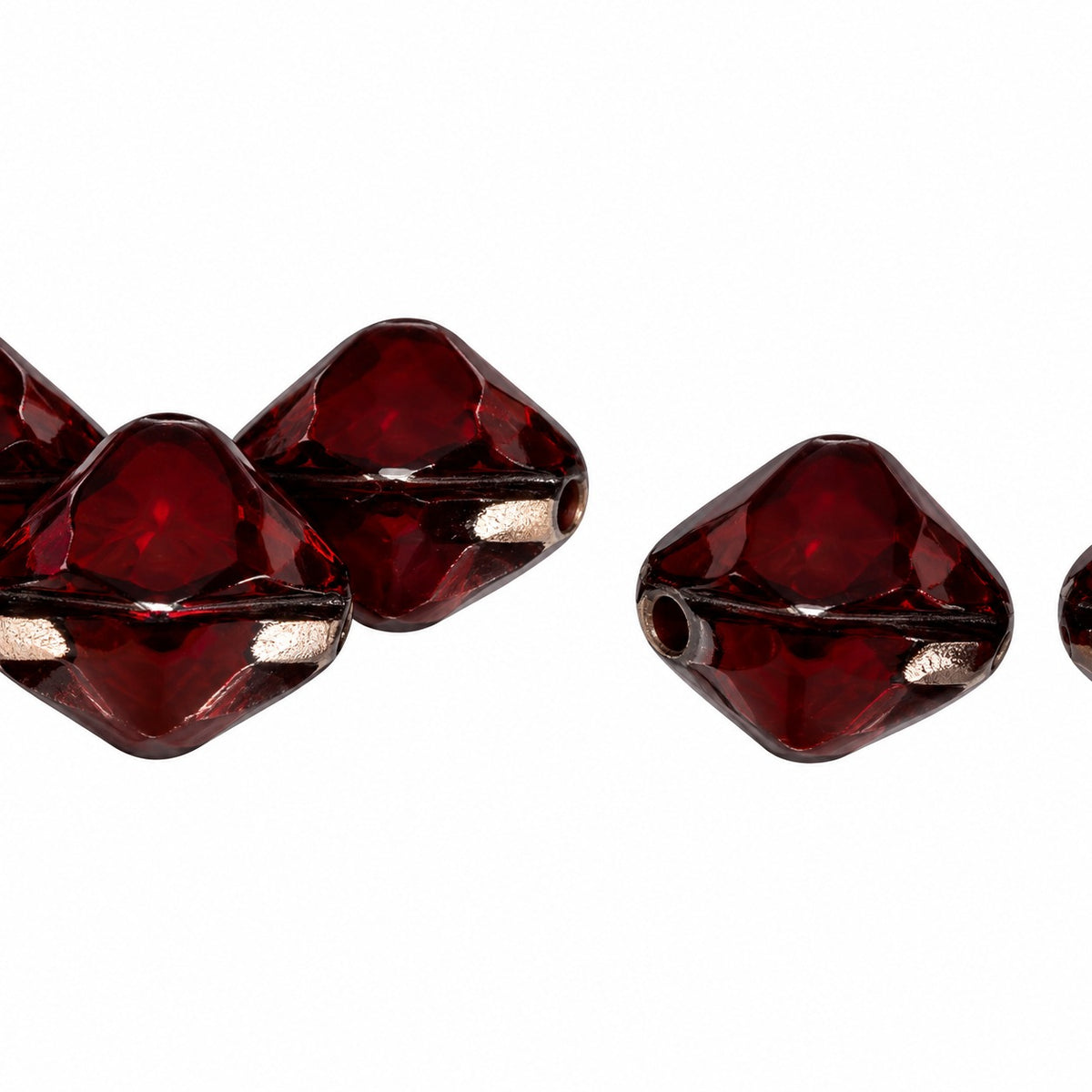 Silky 2-Hole Square Beads, 13510 (13510), Glass, Czech Republic