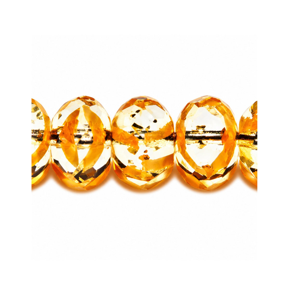 Special Cut Faceted Fire Polished Beads, Mix Crystal Beige (16018), Glass, Czech Republic